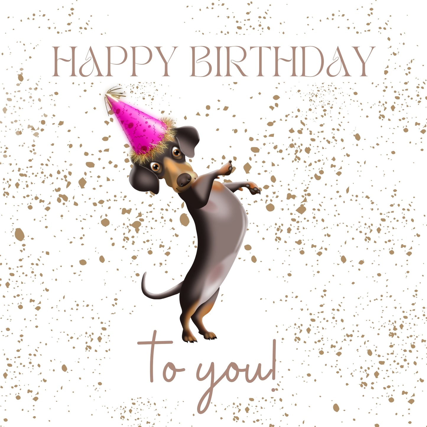 Dancing Dachshund Birthday Card – Eco-Friendly Fun
Celebrate in style with this adorable "Happy Birthday" card featuring a dancing Dachshund in a festive party hat!
🎉 Charming Design: Perfect for dog lovers, adding playful joy to any birthday.
♻️ Eco-Friendly: Made from recycled materials with care for the planet.
🇮🇪 Locally Crafted: Designed on the Dingle Peninsula, blending charm with sustainability.
Spread smiles and keep it green with this delightful birthday card!