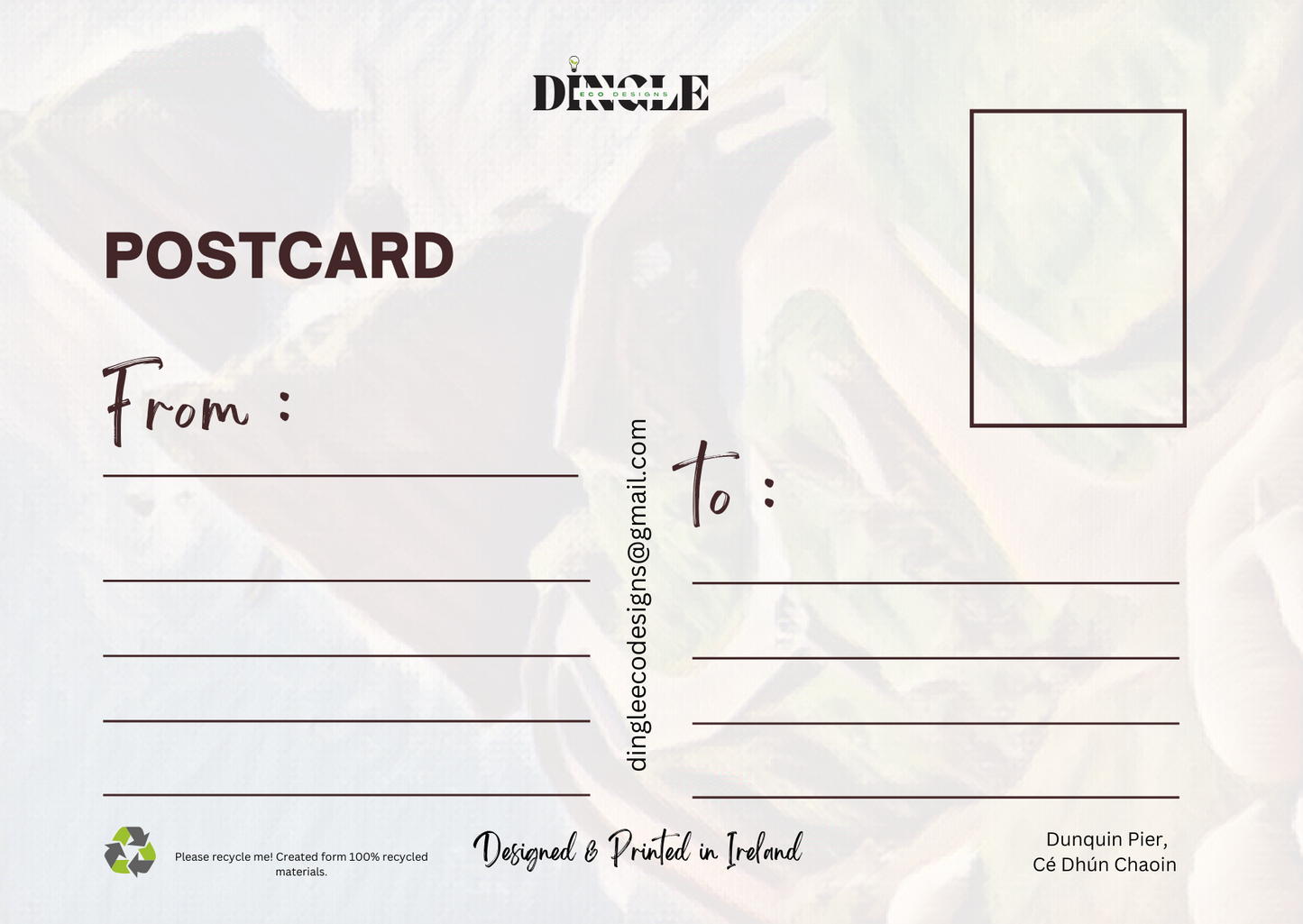 Dunmore Head Poster – Sustainable Art Inspired by Ireland's Wild Beauty
Capture the breathtaking allure of Dunmore Head, one of the most iconic landmarks on the Dingle Peninsula. This poster beautifully showcases Ireland's rugged coastline, with towering cliffs, lush greenery, and the vibrant blue Atlantic Ocean, embodying the raw, untamed beauty of the Wild Atlantic Way.
🌍 Sustainable & Eco-Friendly Craftsmanship:
Printed on recycled and sustainably sourced paper,