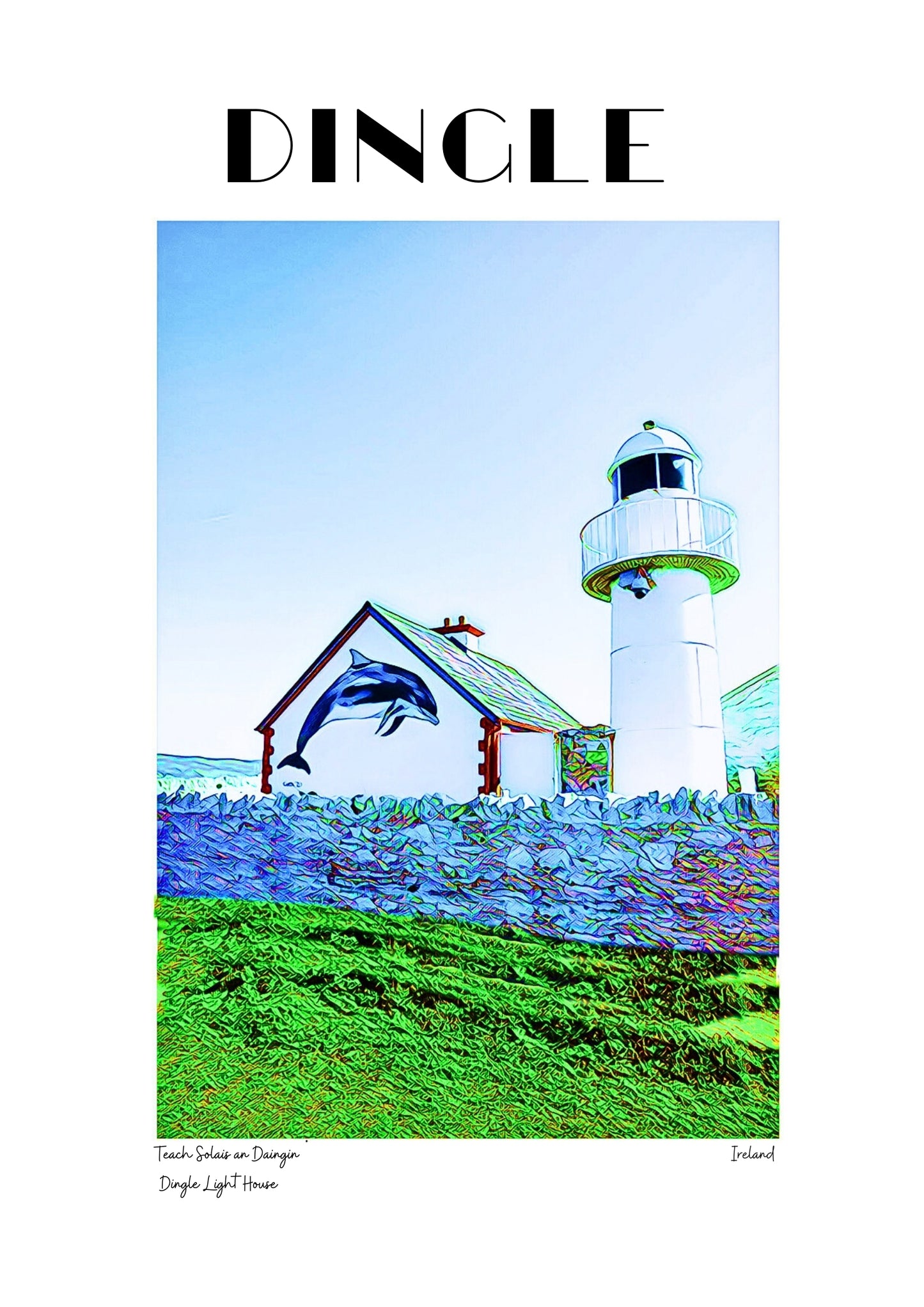 Dingle Lighthouse Poster – A Cheerful Coastal Beacon 🌊🌟
Capture the charm of Dingle’s proud lighthouse, standing tall on a rugged clifftop with its bright red and white colors. This cheerful guardian beams its light through wild waves, guiding adventurers with a splash of nautical beauty 🏖️.
Perfectly embodying the spirit of Dingle, the lighthouse is a symbol of adventure and coastal tales 🌈. Its timeless design adds whimsical charm to the Dingle coastline, making it an iconic landmark of the town 🗺️