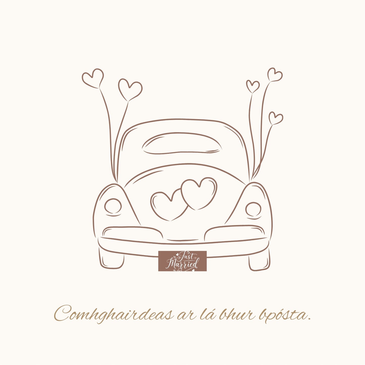 Eco-Friendly Wedding Greeting Cards - Irish Charm
Celebrate love with our eco-friendly wedding card, a vintage car, crafted from 100% recycled paper. Featuring heartfelt messages in both Irish ("Comhghairdeas") and English ("Congratulations"), each card brings a touch of Dingle's magic to your greetings.
🌿 Sustainable Design: Made with recycled paper to help protect the planet.
💚 Irish Charm: Celebrate with a bit of local Dingle beauty.